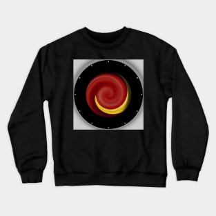 Red and Yellow Futuristic Art Crewneck Sweatshirt